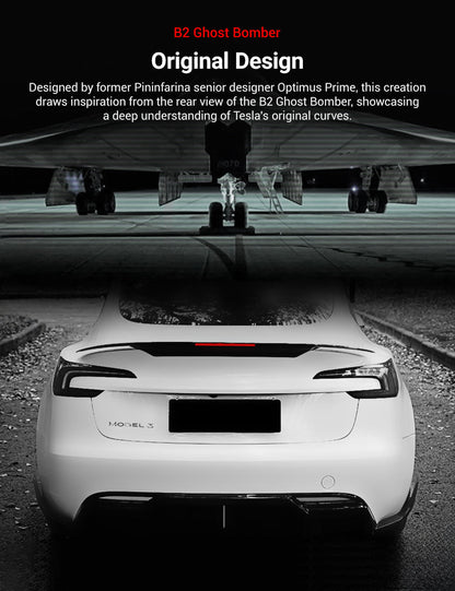 Rear Led Spoiler for Tesla Model 3 Highland / Model Y