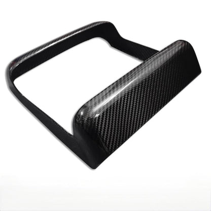 Rear Screen Air Outlet Frame Dry Carbon Fiber Overlay for Model S/X 2021+