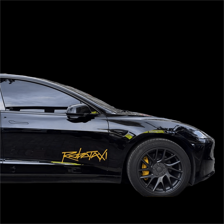 Reflective Robotaxi Decal | Tesla Body & Window Waterproof PVC Sticker