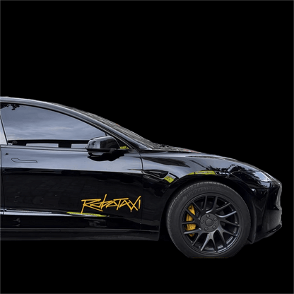 Reflective Robotaxi Decal | Tesla Body & Window Waterproof PVC Sticker