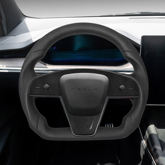 Round Steering Wheel Replacement for Tesla Model S / X 2021-2025