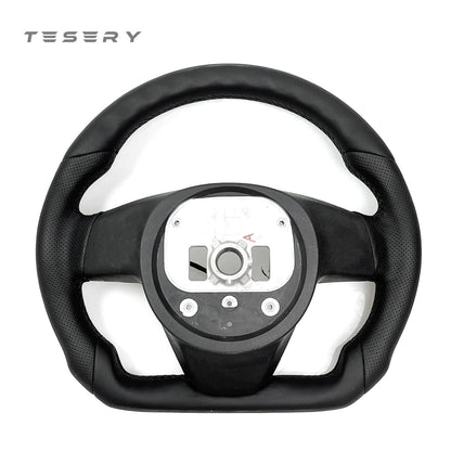 Round Steering Wheel Replacement for Tesla Model S / X 2021-2025