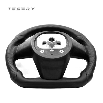 Round Steering Wheel Replacement for Tesla Model S / X 2021-2025