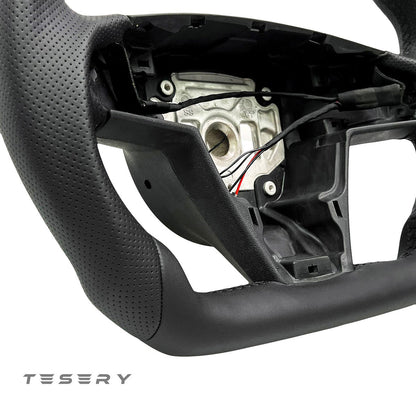 Round Steering Wheel Replacement for Tesla Model S / X 2021-2025