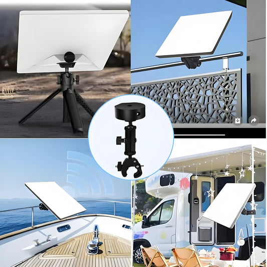 Starlink Mini RV Clamp Mount | Heavy-Duty Portable Mount
