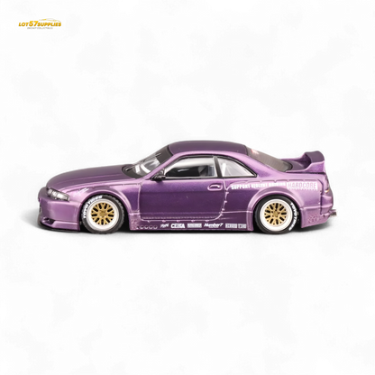 Inno64 NISSAN SKYLINE GT-R (R33) "PANDEM ROCKET BUNNY" Purple 1:64
