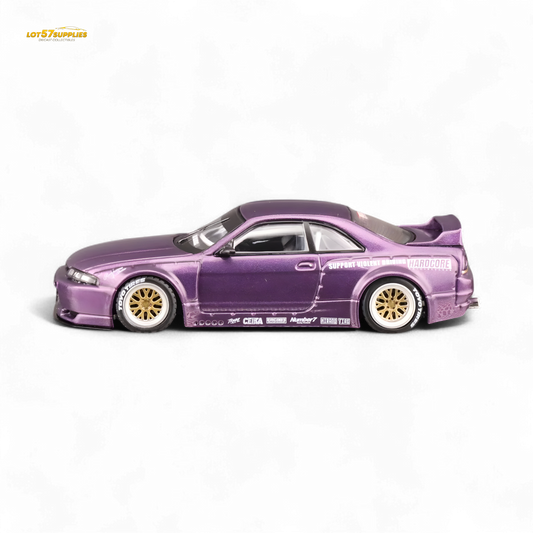 Inno64 NISSAN SKYLINE GT-R (R33) "PANDEM ROCKET BUNNY" Purple 1:64