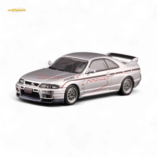 Inno64 NISSAN SKYLINE GR-R (R33) "Tuned by Mine's" Silver 1:64
