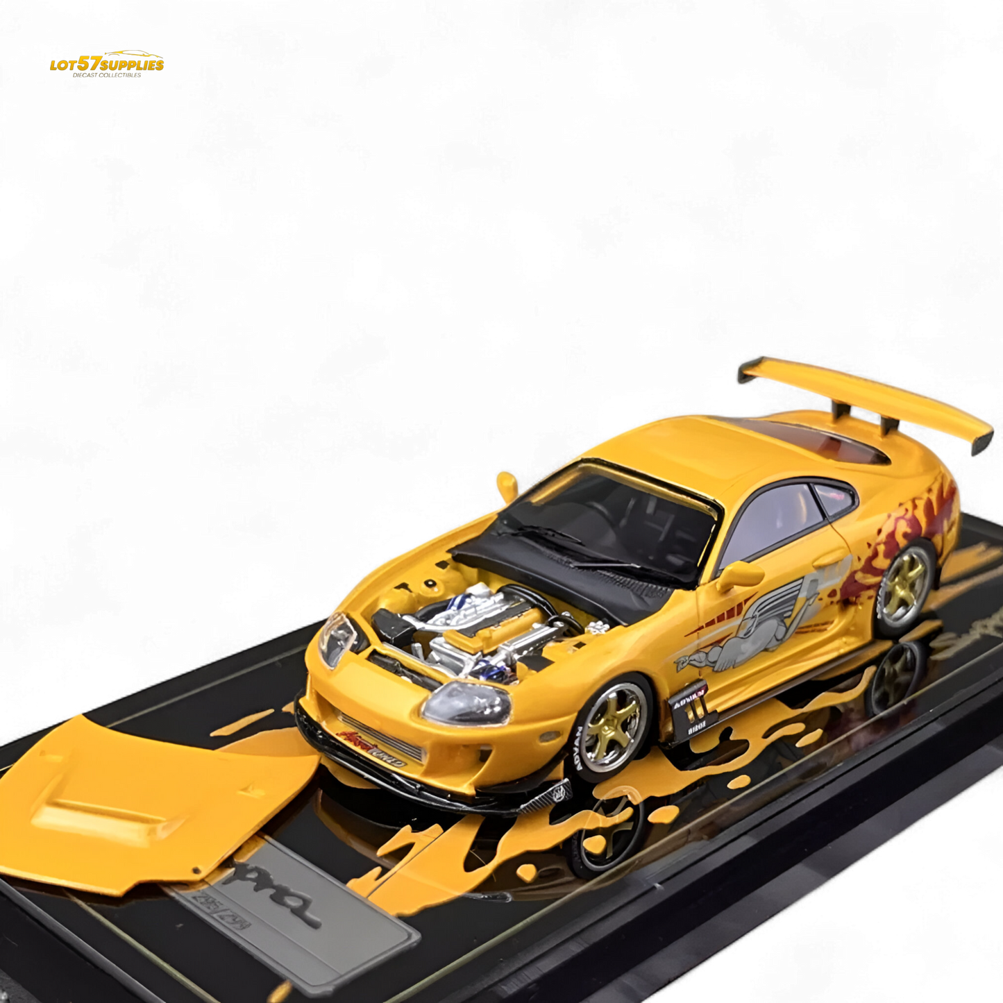 YM Model Toyota Supra JZA80 Paul Walker Need For Speed Tribute 299 Pcs V2 1:64