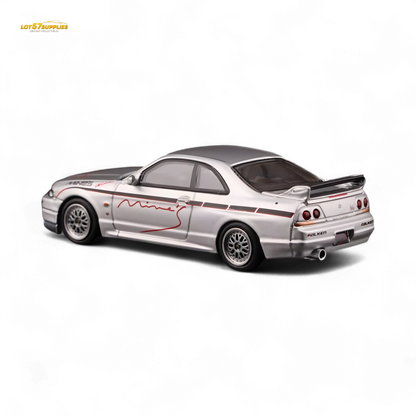 Inno64 NISSAN SKYLINE GR-R (R33) "Tuned by Mine's" Silver 1:64