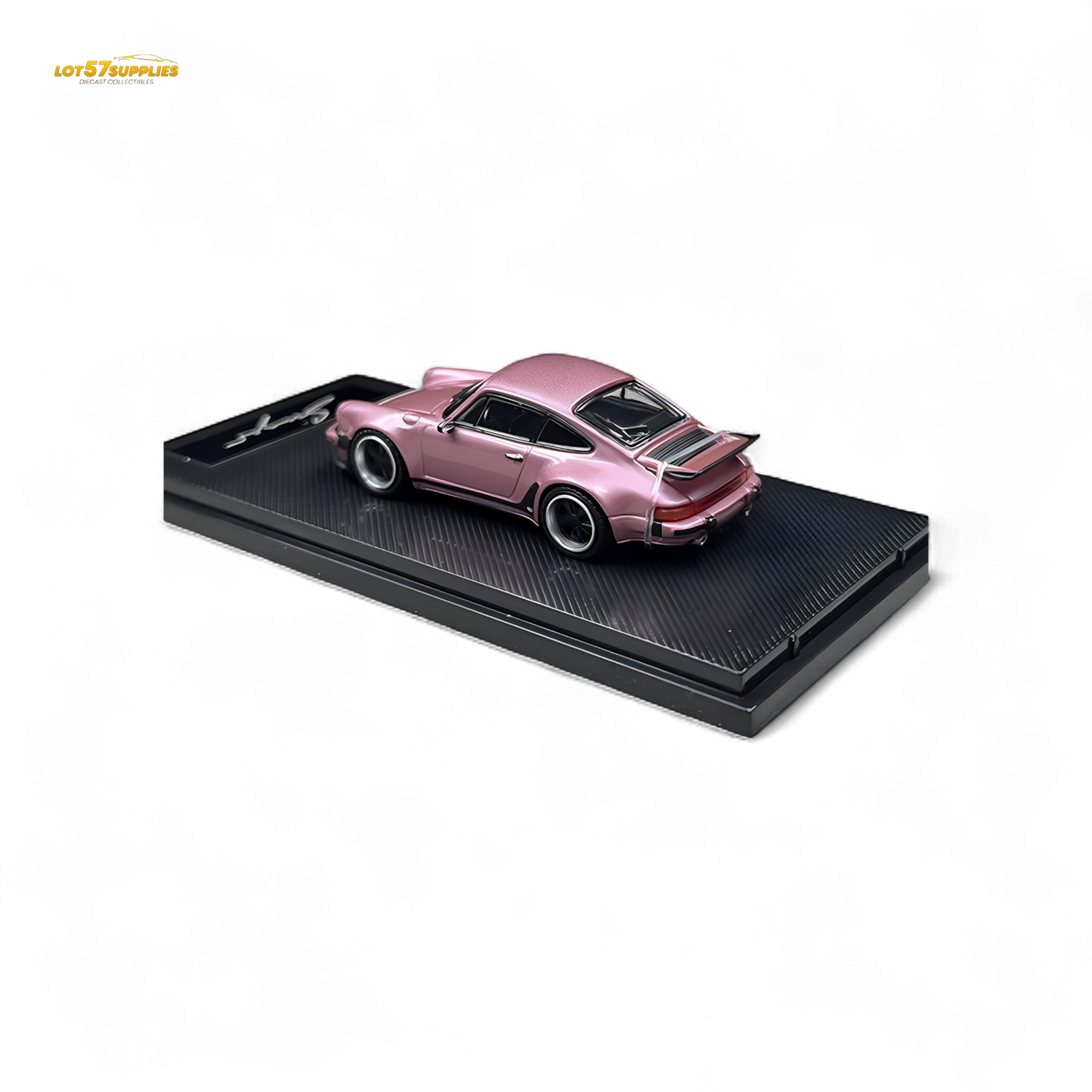 HobbyFans Porsche Singer 930 Turbo Study Ghost Player Custom Pink 1:64
