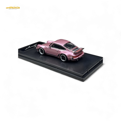 HobbyFans Porsche Singer 930 Turbo Study Ghost Player Custom Pink 1:64