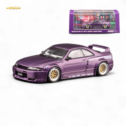 Inno64 NISSAN SKYLINE GT-R (R33) "PANDEM ROCKET BUNNY" Purple 1:64
