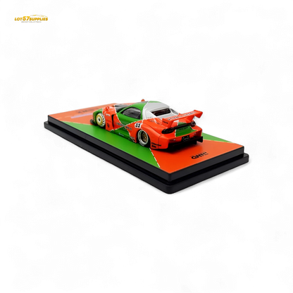 Inno64 Mazda RX-7 LBWK FD3S Orange/Green MDX 24' 1:64 IN64-LBWK-RX7-04