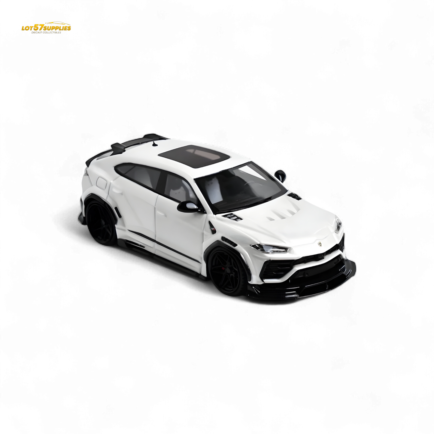 Flame Lamborghini Urus LBWK Bianco Icarus White Resin 1:64