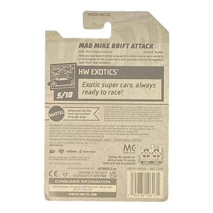 Hot Wheels Mad Mike Drift Attack - Exotics Series 5/10