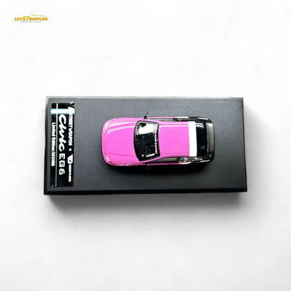 Street Weapon Honda Civic EG6 No Good Racing Pink - Black 1:64