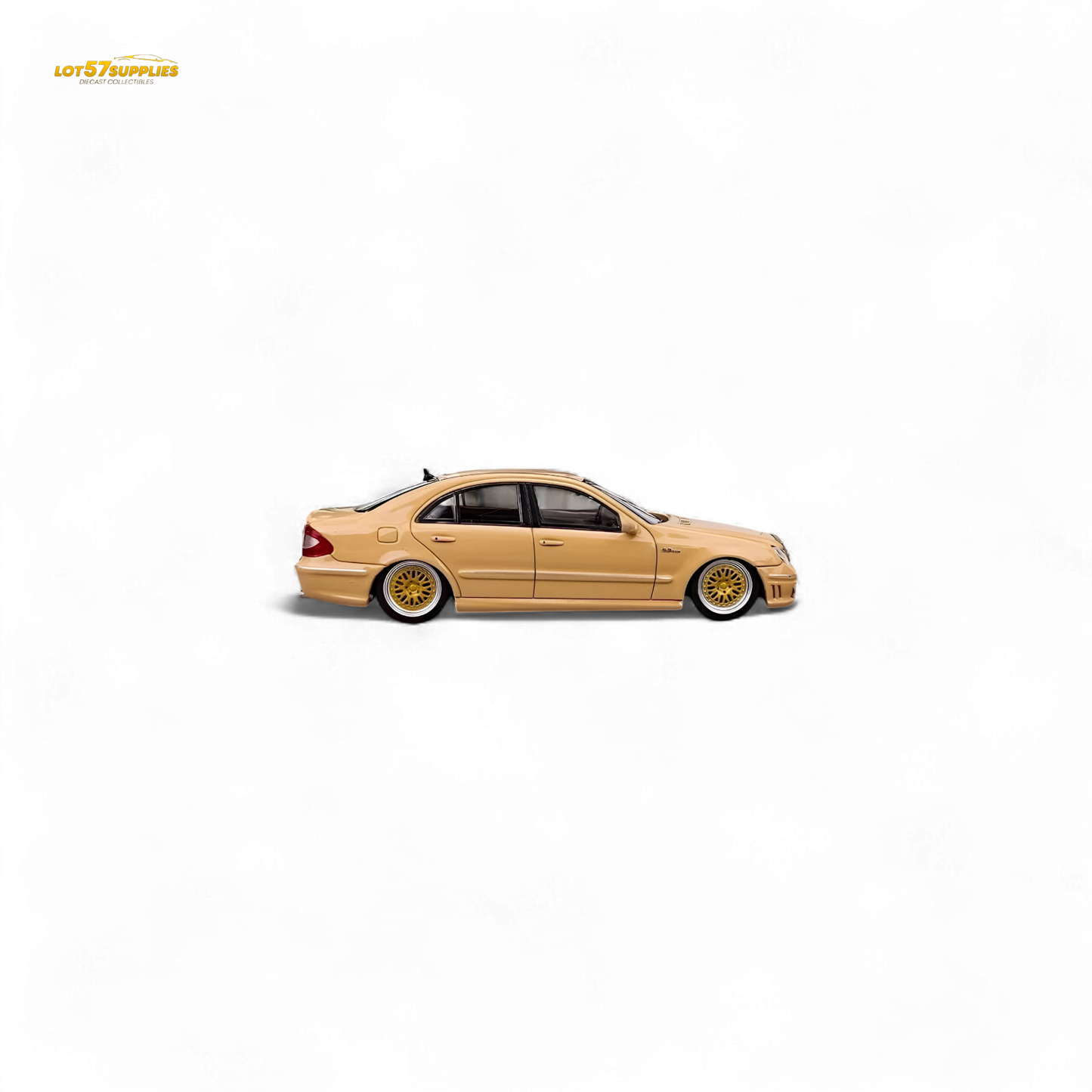 MK Model Mercedes-Benz E63 AMG W211 Lowered in Desert Yellow 1:64