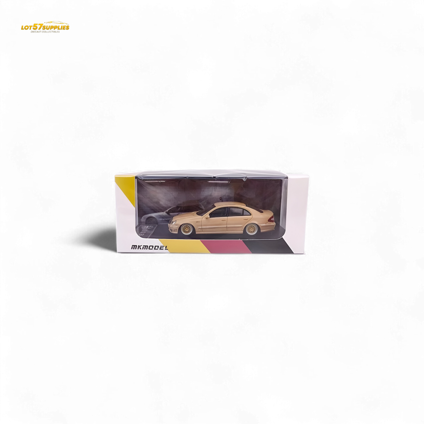 MK Model Mercedes-Benz E63 AMG W211 Lowered in Desert Yellow 1:64
