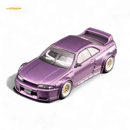 Inno64 NISSAN SKYLINE GT-R (R33) "PANDEM ROCKET BUNNY" Purple 1:64