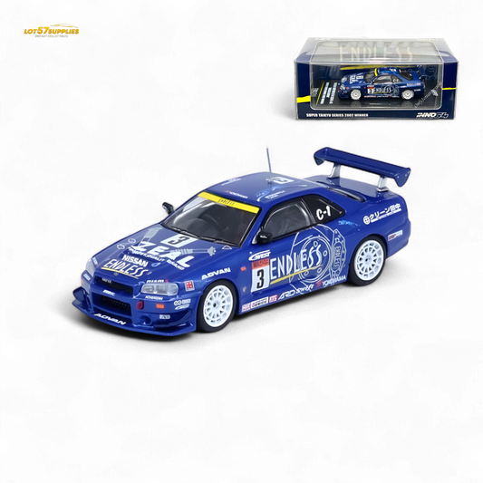 Inno64 NISSAN SKYLINE GT-R (R34) #3 "ENDLESS ADVAN"  Super Taikyu Series 2002 Winner 1:64