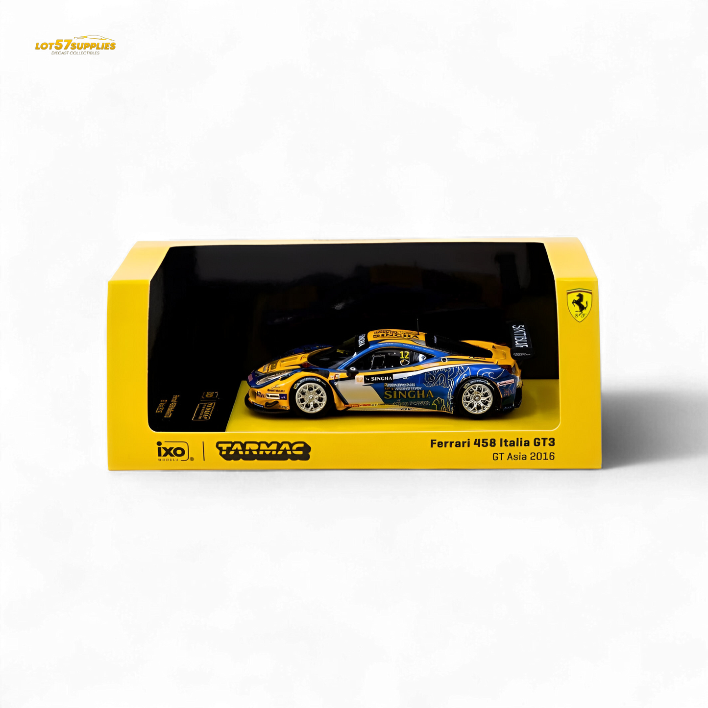 Tarmac Works Ferrari 458 Italia GT3 GT Asia 2016 T64-074-16GTA12 1:64