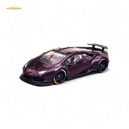 King Model Lamborghini Huracan LP610 LB 1.0 Purple Carbon Fiber 1:64