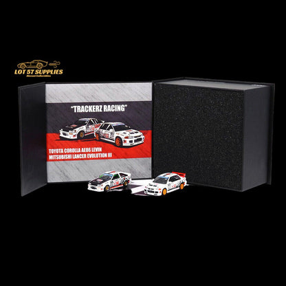 Inno64 Mitsubishi Lancer Evo III & Toyota AE86 "Trackerz Racing" Malaysia Exclusive 1:64 IN64-TRACKERZ-BOXSET