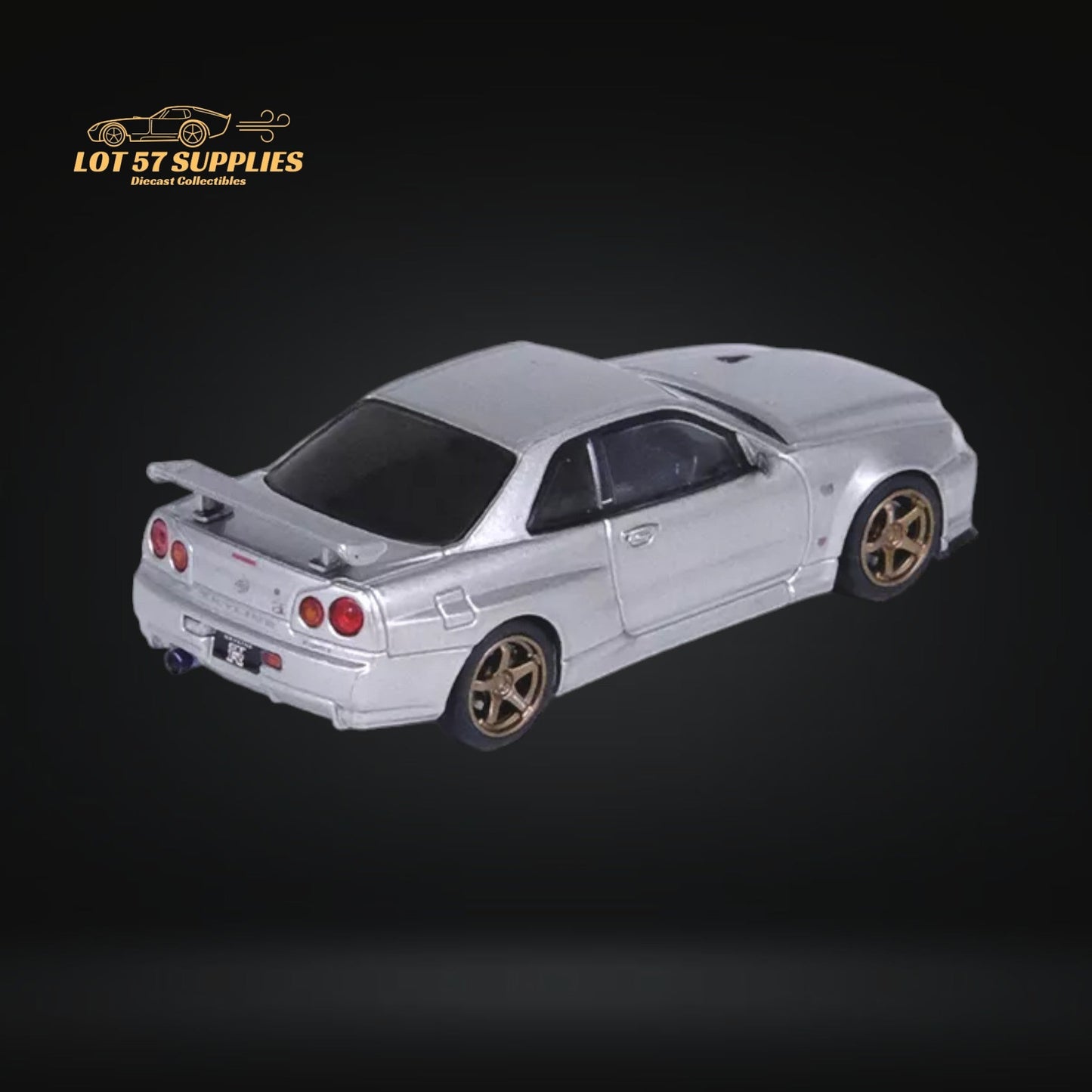 Inno64 NISSAN SKYLINE GT-R (R34) V-SPEC II SILVER 1:64 IN64-R34VS-SIL