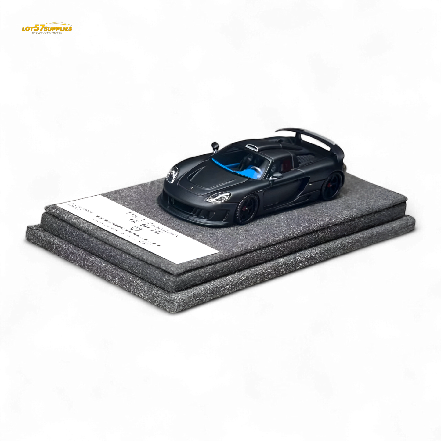 The Laboratory X ZONZO Gemballa Mirage GT MATTE BLACK 1:64 Resin