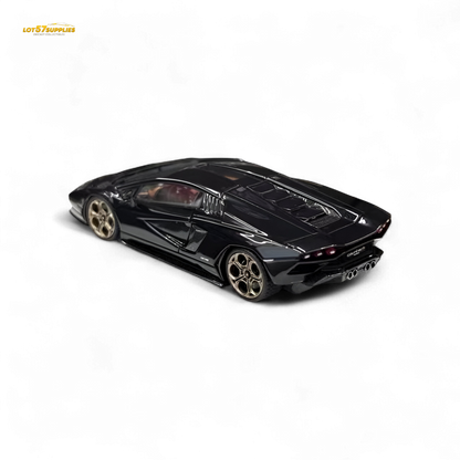 Fuelme Model NEO COUNTACH LPI 800-4 NERO MAIA BLACK 1:64 Resin