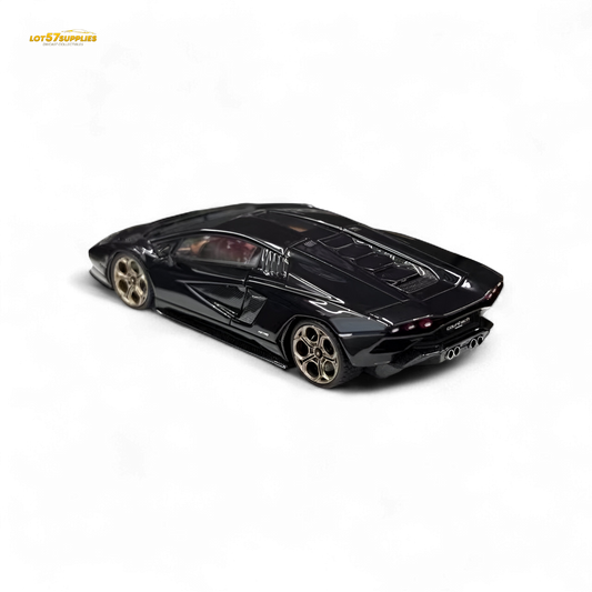 Fuelme Model NEO COUNTACH LPI 800-4 NERO MAIA BLACK 1:64 Resin