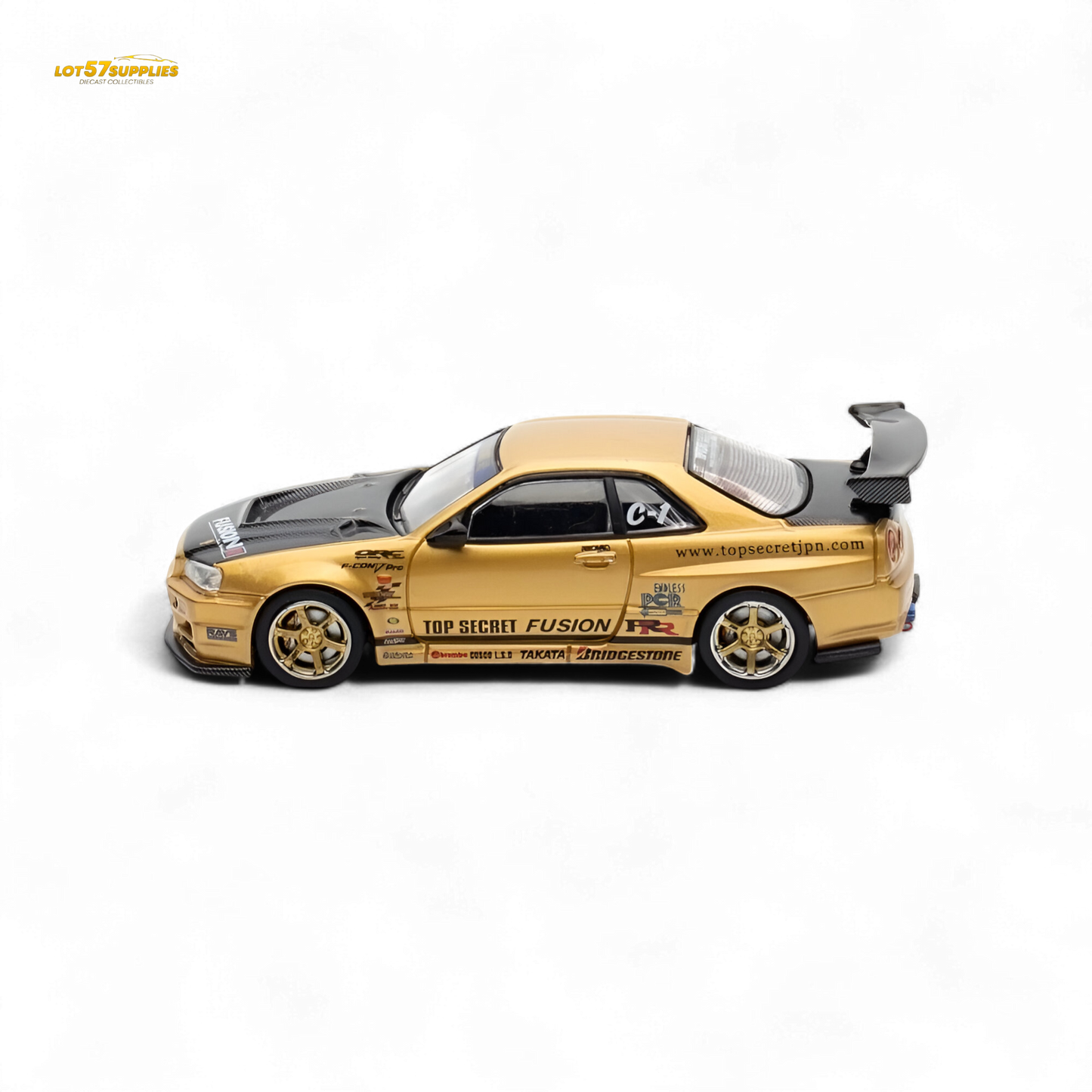 Inno64 TOP SECRET R34 GT-R - Gold 1:64
