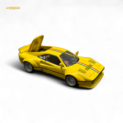 Hone Model 64 288GTO Wide-Body - Latte Art Yellow 1/64