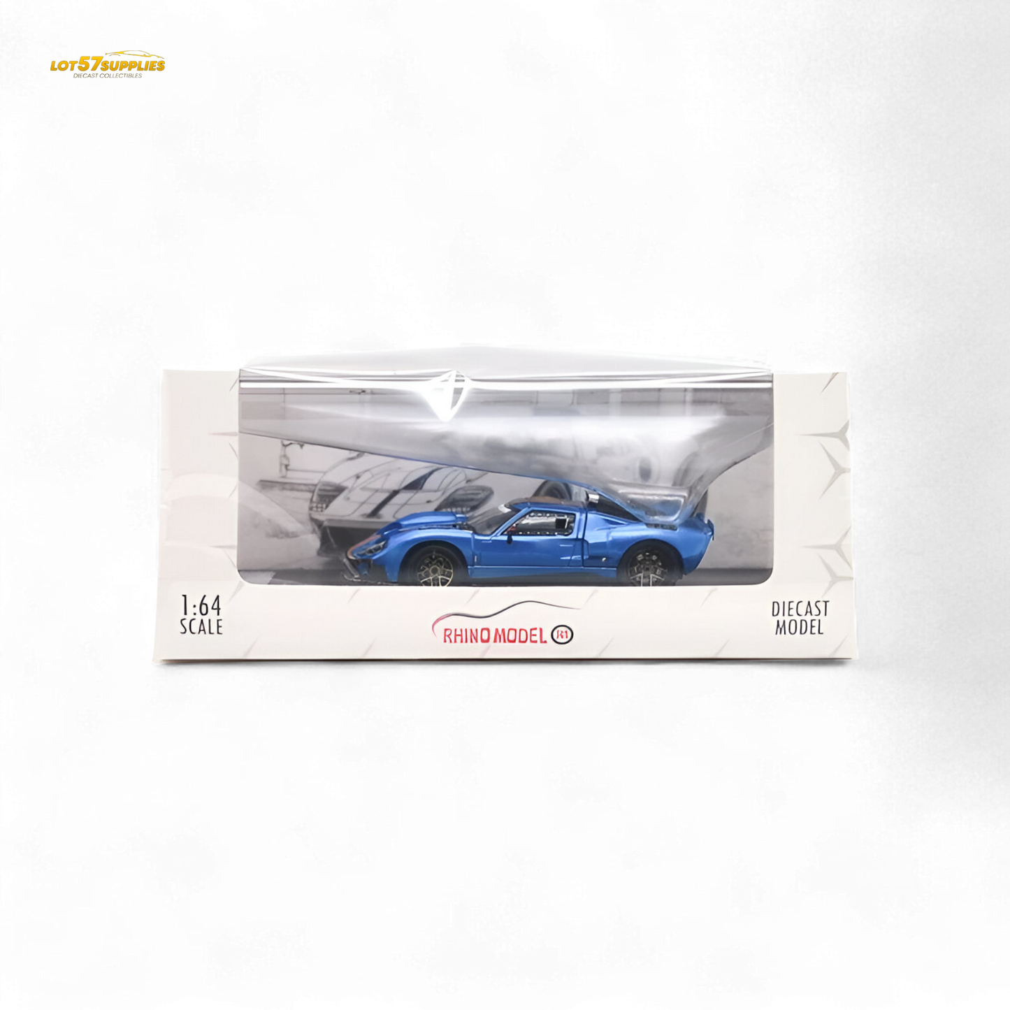 Rhino Model Ford GT40 - Blue 1:64