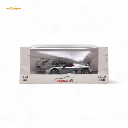 Rhino Model RM CC850 With Magnetic Engine Cover - Silver 1:64