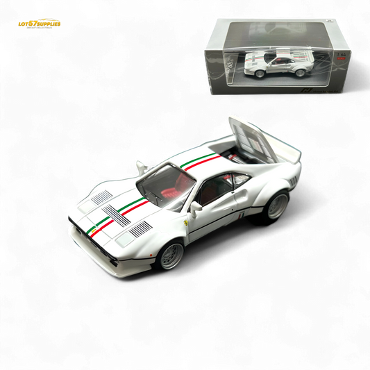 Hone Model 64 288GTO Wide-Body - Latte Art White 1:64