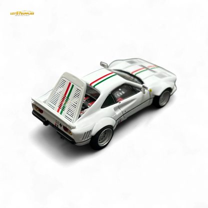 Hone Model 64 288GTO Wide-Body - Latte Art White 1:64