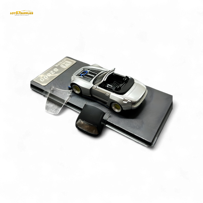 Rhino Model RM 1:64 Honda S2000 Wide-Body Roadster Silver