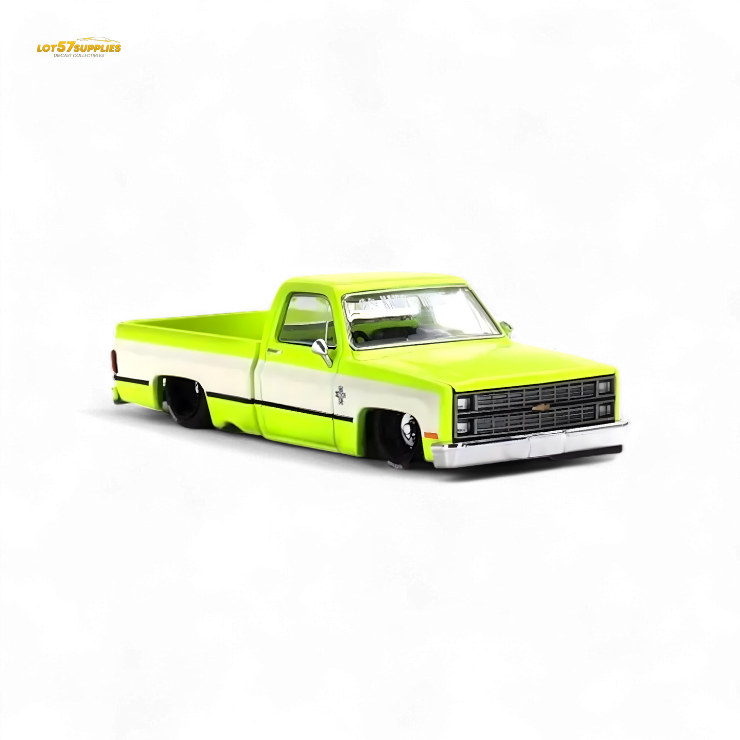Mini GT x Kaido House Chevrolet Silverado FLO YELLOW 1:64 KHMG112