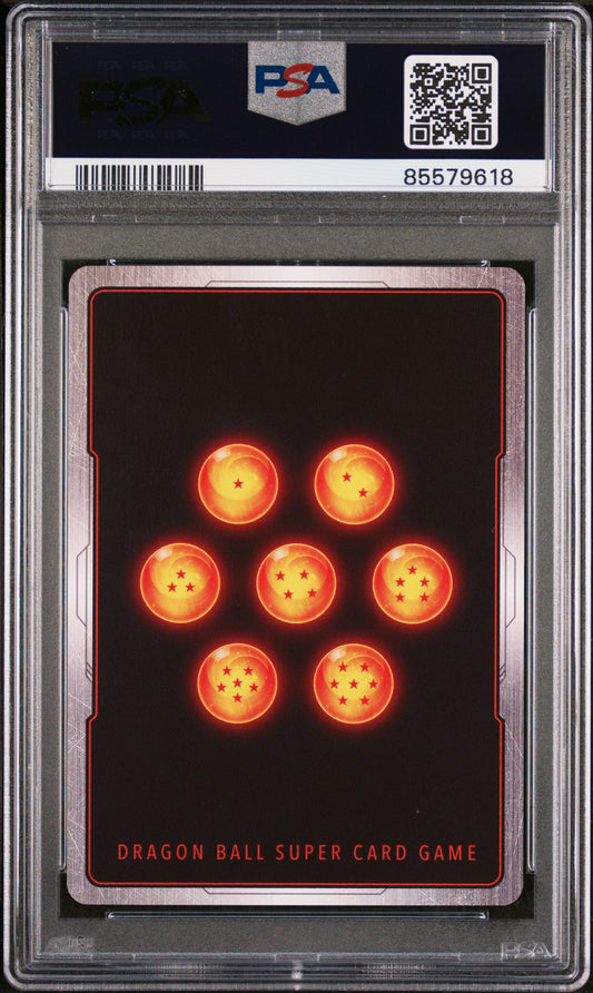 2018 DRAGON BALL SUPER MIRACULOUS REVIVAL BLK MSK SYN, SPLNTRNG #P-075 - PSA 10