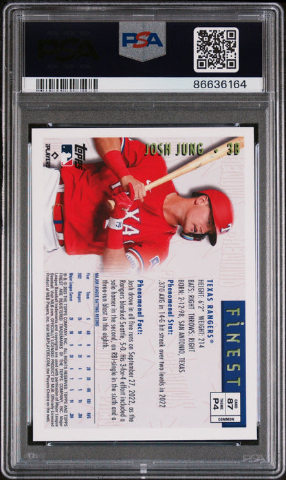 2023 TOPPS FINEST FLASHBACKS JOSH JUNG  #87 - PSA 10