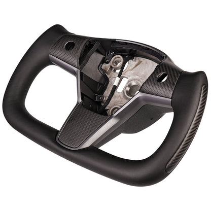 TESERY Yoke Carbon Fiber Steering Wheel for Tesla Model 3 / Y【Style 34】