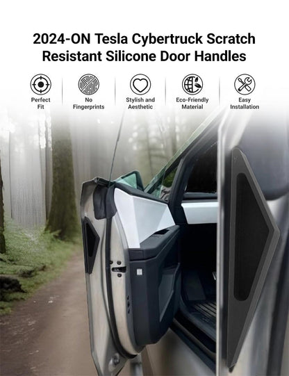 Scratch-Resistant Silicone Door Handles for Cybertruck