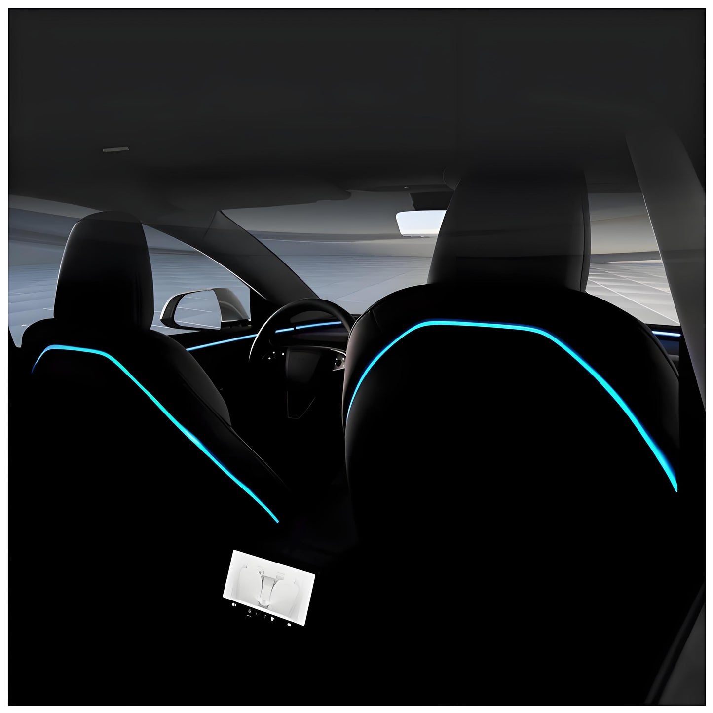 Seat Back Ambient Lighting for Model 3 Highland & New Model Y (2PCS)