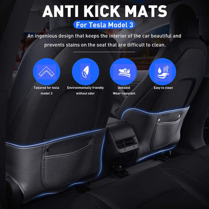 Seat Back Kick Protector for Tesla Model 3 & Model Y