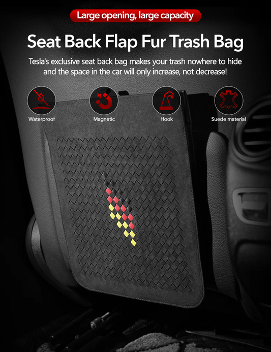 Seat Back Sunde Trash Bag for Tesla