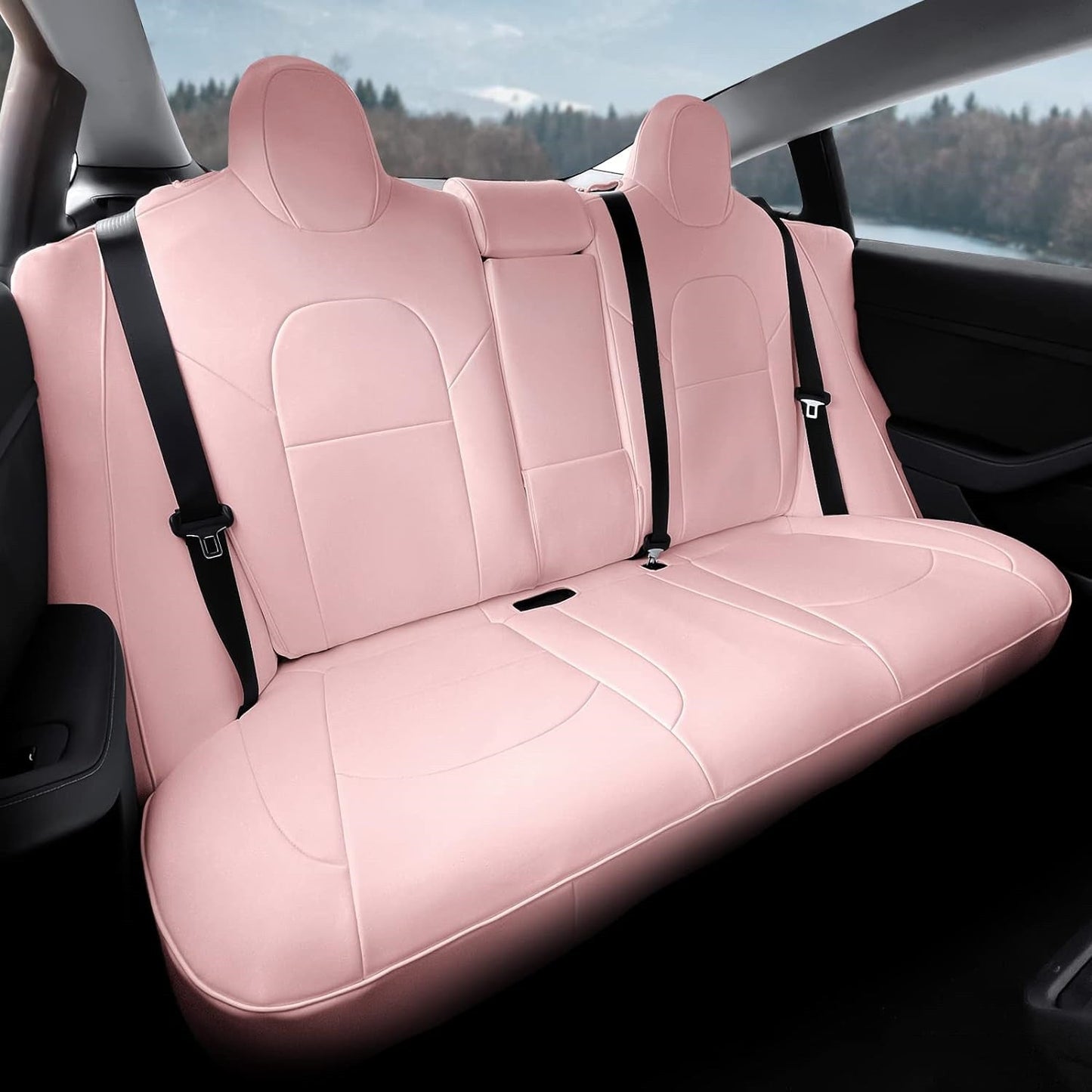 Seat Covers for Only Front Seats/Rear Seats for Tesla Model 3 & Model Y (5 Seater)
