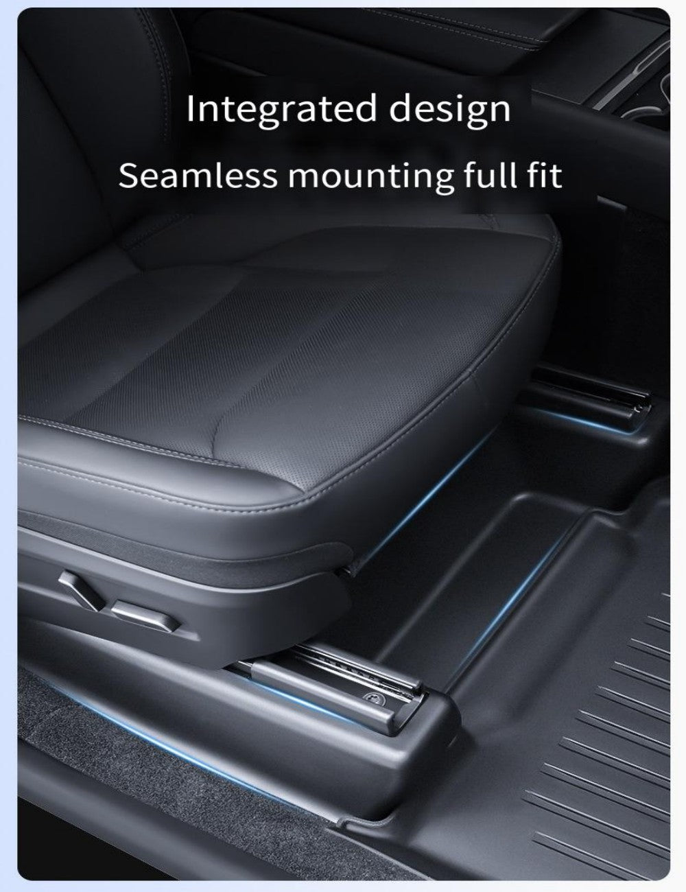 Seat Slide Rail Anti-Kick Guards for Tesla Model Y Juniper (5PCS)