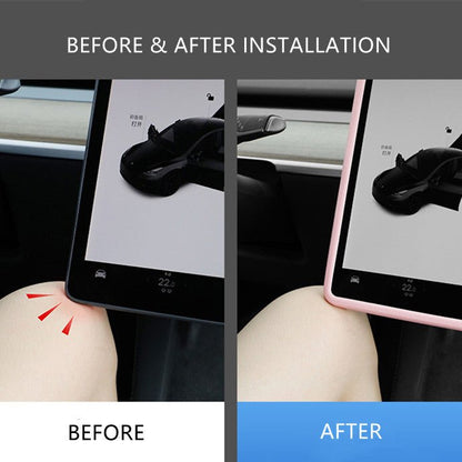 Silicone Central Screen Protector Frame for Tesla Model 3 / Y